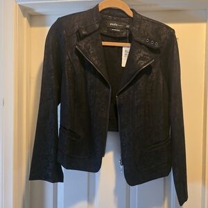 NWT Torrid Studio Ponte Moto Jacket (Snakeskin Print)